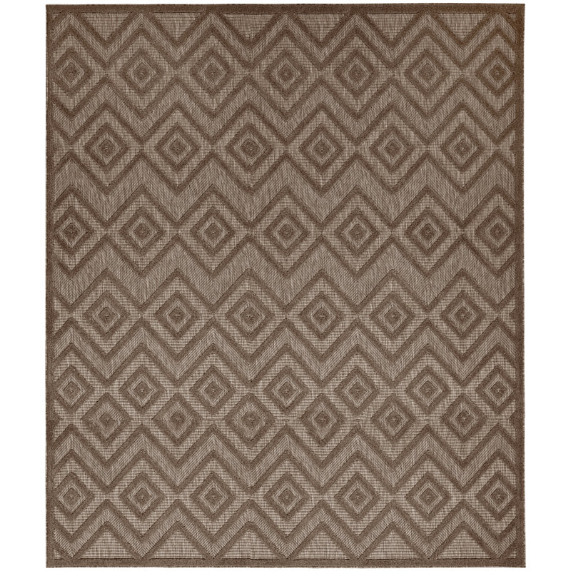 Laesha Geometric Indoor/Outdoor Area Rug, Rectangle 8' x 10'