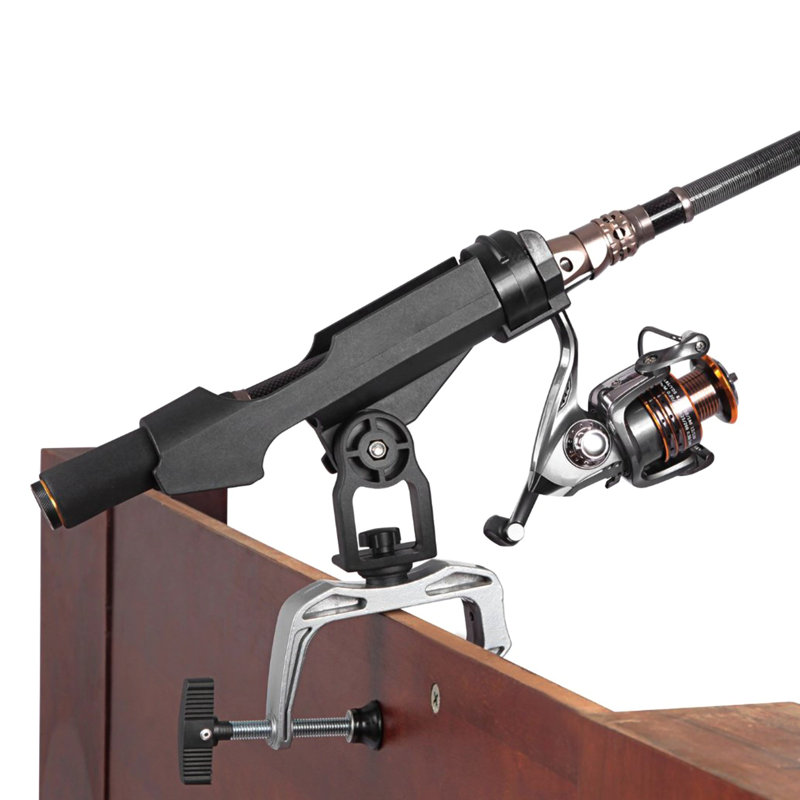 Bevin Aluminum and Plastic Mounting / Installation Required Mounted Adjustable Multi-Use Fishing Rack