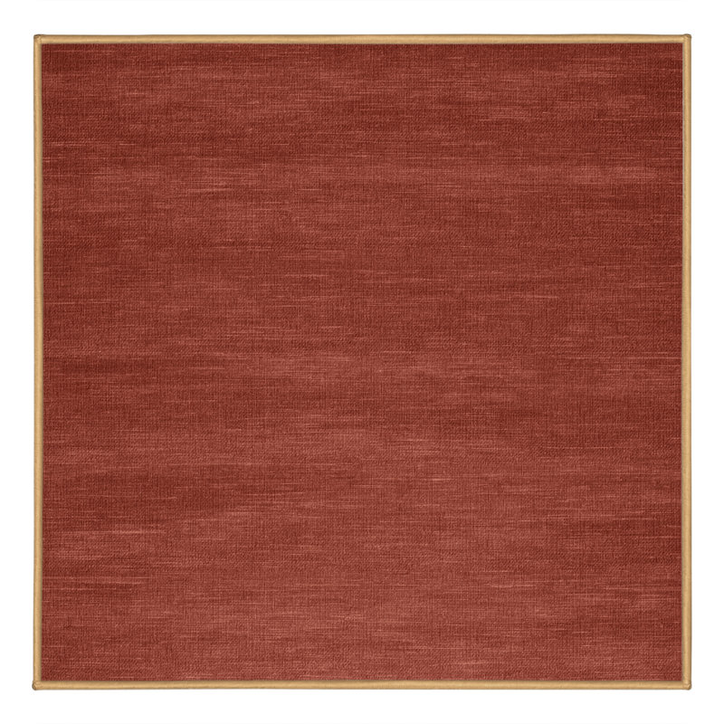 Tapis brun uni lavable à la machine, Carré 3 pi