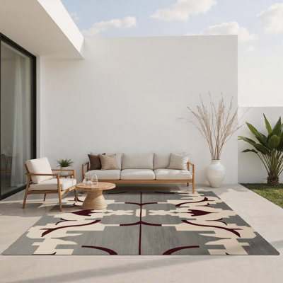 Spatial Rhythms Indoor And Outdoor Area Rug