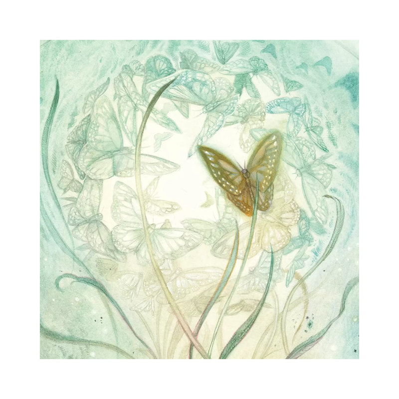 Butterfly II by Stephanie Law - Wrapped Canvas Gallery-Wrapped Canvas Giclée, 30.48 cm H x 30.48 cm W