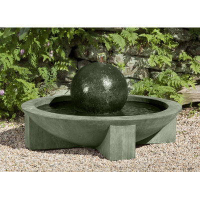 Zen Handcrafted Indoor Outdoor Concrete / Cement Floor Fountain