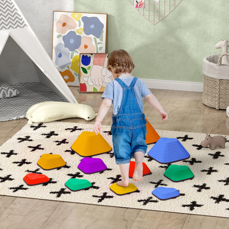 11 pièces pour enfants, tremplin antidérapant et empilable