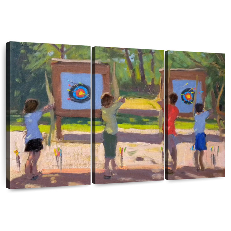 Young Archers, 42" H x 65" W
