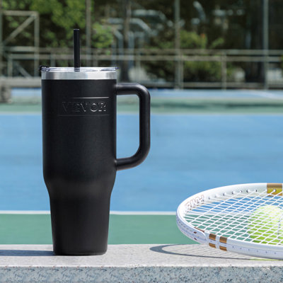 40 oz Insulated Water Bottle Stainless Steel Coffee Cup Handheld 