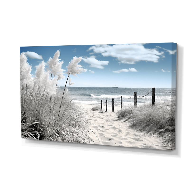 Plage, paysage marin, rêves, chemin II - plage, art mural