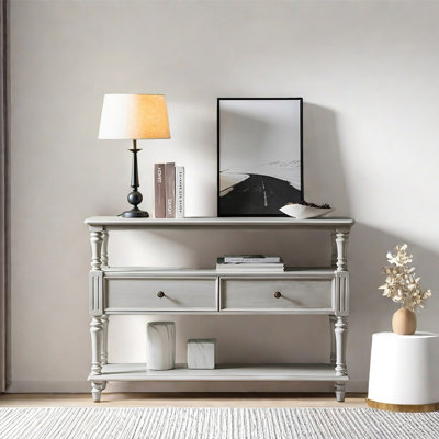 Multi Functional Solid Wood Console Table by Ruthber Solutions