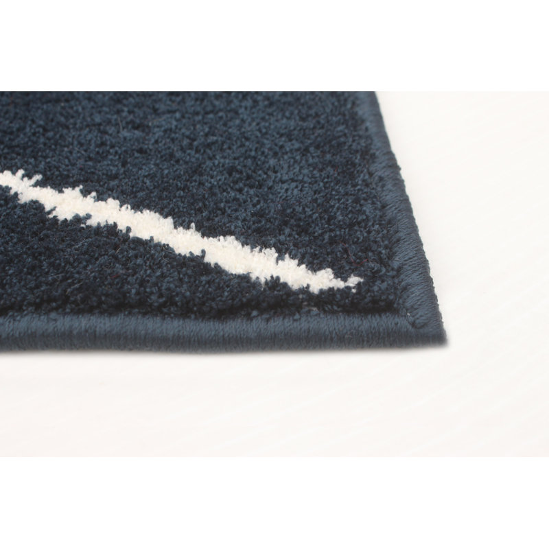 Tapis bleu marine Esliabeth, Rectangle 6 pi 7 po x 9 pi 6 po