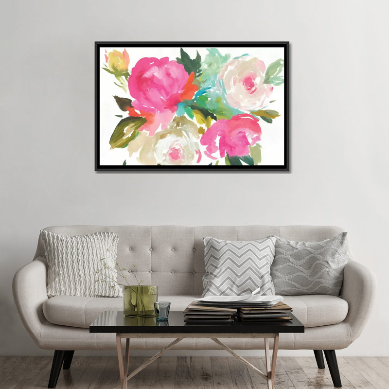 «Belle I», reproduction sur toile, Toile avec cadre noir, Pas de tapis, H 32 po x l 48 po x P 1,5 po
