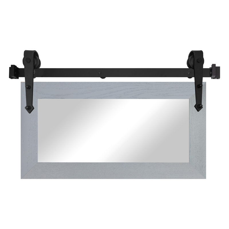 Miroir Gracie Oaks, Gris, 16 po x 33 po