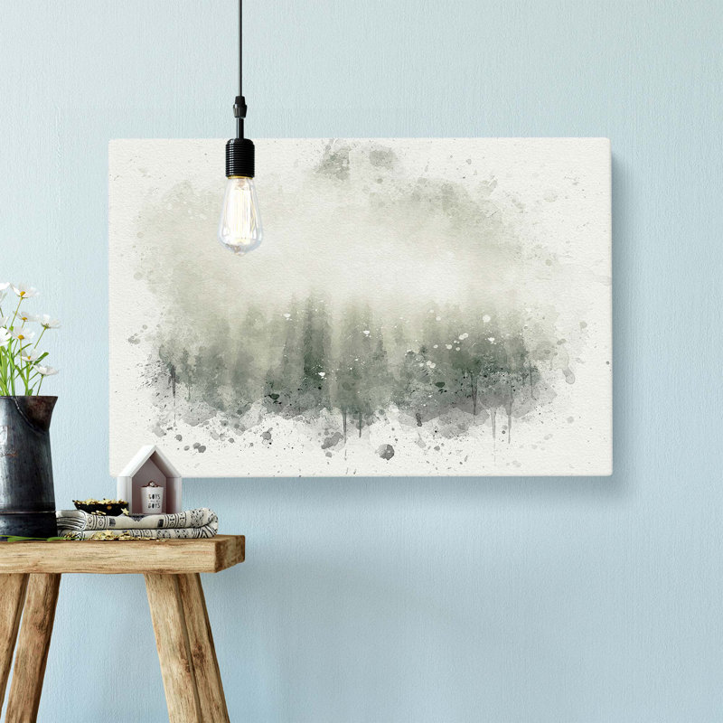 Moody Forest In Misurina Italy In Abstract - Wrapped Canvas Print, 50cm H x 76cm W x 3cm D