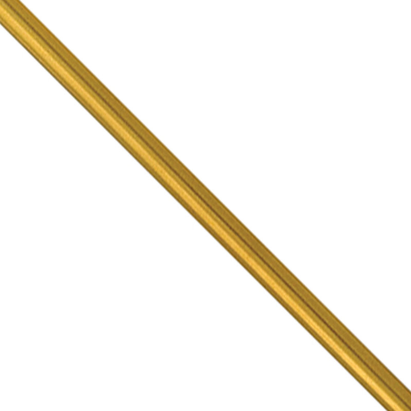 Tige d'accessoire 12 po - Laiton rétro - Acier, Laiton rétro