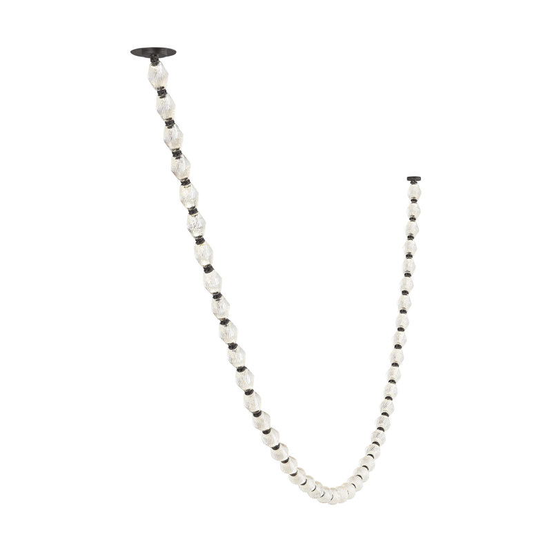 Collier 1 - Light LED Chandelier, 2700, 143.9" H x 2" W x 2" D