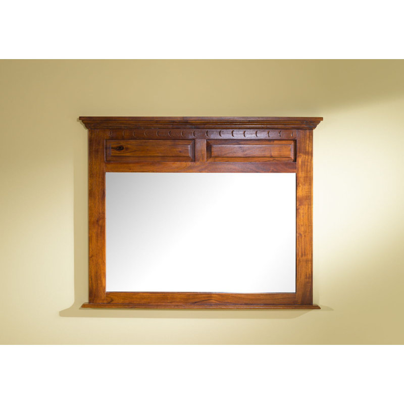 Oxford Wood Wall Mirror, Honey