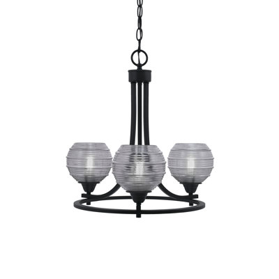 Paramount Uplight 3-Light Chandelier -  Toltec Lighting, 3403-MB-5112