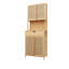 Armoire à thé à 1 ou 2 tiroirs, rangement naturel et spacieux, maison et salle de bain, 71,62 po Hauteur, profondeur 27,34 po, matériau 14,88 po, hauteur de salle de bain, profondeur, largeur