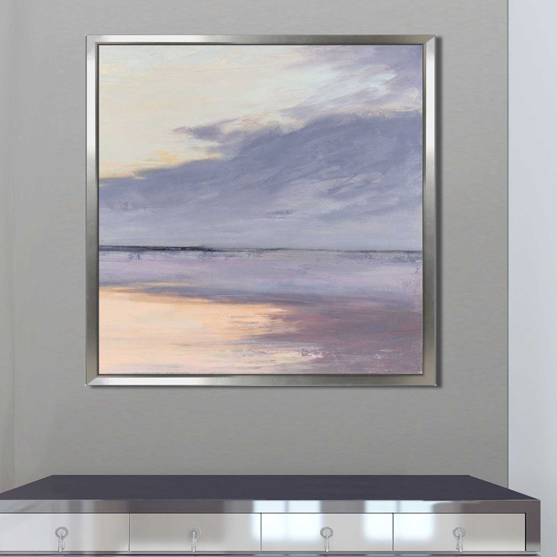 «Shore I», reproduction de peinture acrylique sur toile, H 18 po x l 18 po x P 1 po, Toile tendue