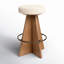 Damon Swivel Stool-Sapphire Khaki-Counter-591906181-566847704-574702695