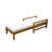 Acacia Wood Adjustable Backrest Outdoor Lounge Chair, Suitable For Gardens, Terraces, And Poolside Areas-515403227