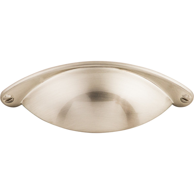 Arendal 2 1/2" Center to Center Cup/Bin pull, Brushed Satin Nickel
