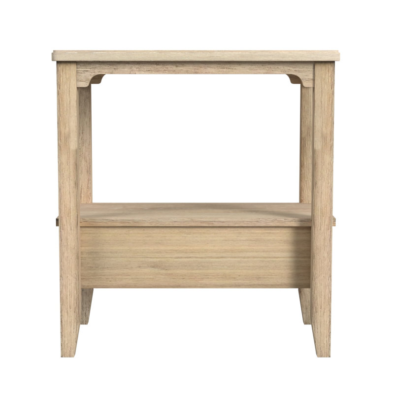 Table de bout en bois texturé Euguene, H 24 po x l 13 po x P 22 po