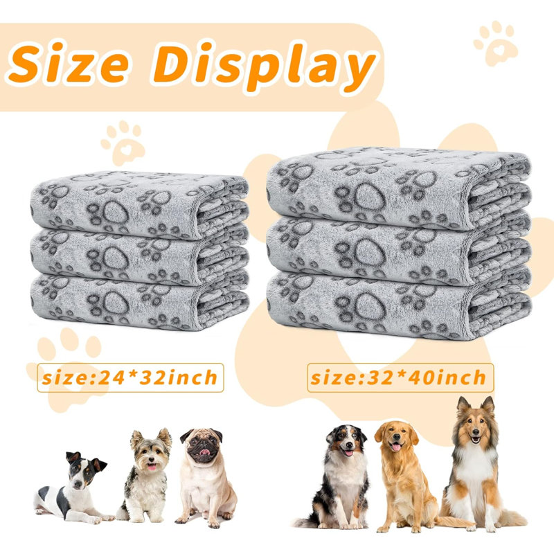 Couverture en fausse fourrure pour animaux, 32 po x 40 po