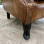 Edgereton Upholstered Top Grain Leather Armchair