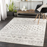 Moreland Southwestern Gray/Ivory Area Rug