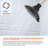 High Pressure 5-Function Massage Shower Head Matte Black Fixed Showerhead Easy To Clean 4.25 Inch Face-119378439