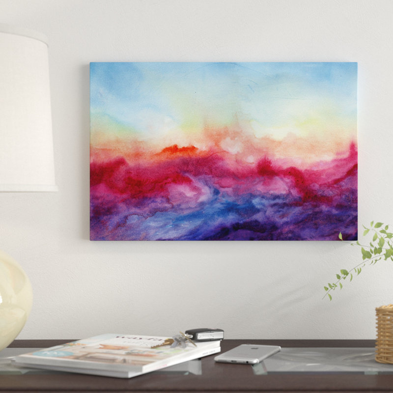 « arpeggi », reproduction sur toile, H 12 po x l 18 po x P 1,5 po, Toile tendue, Pas de tapis