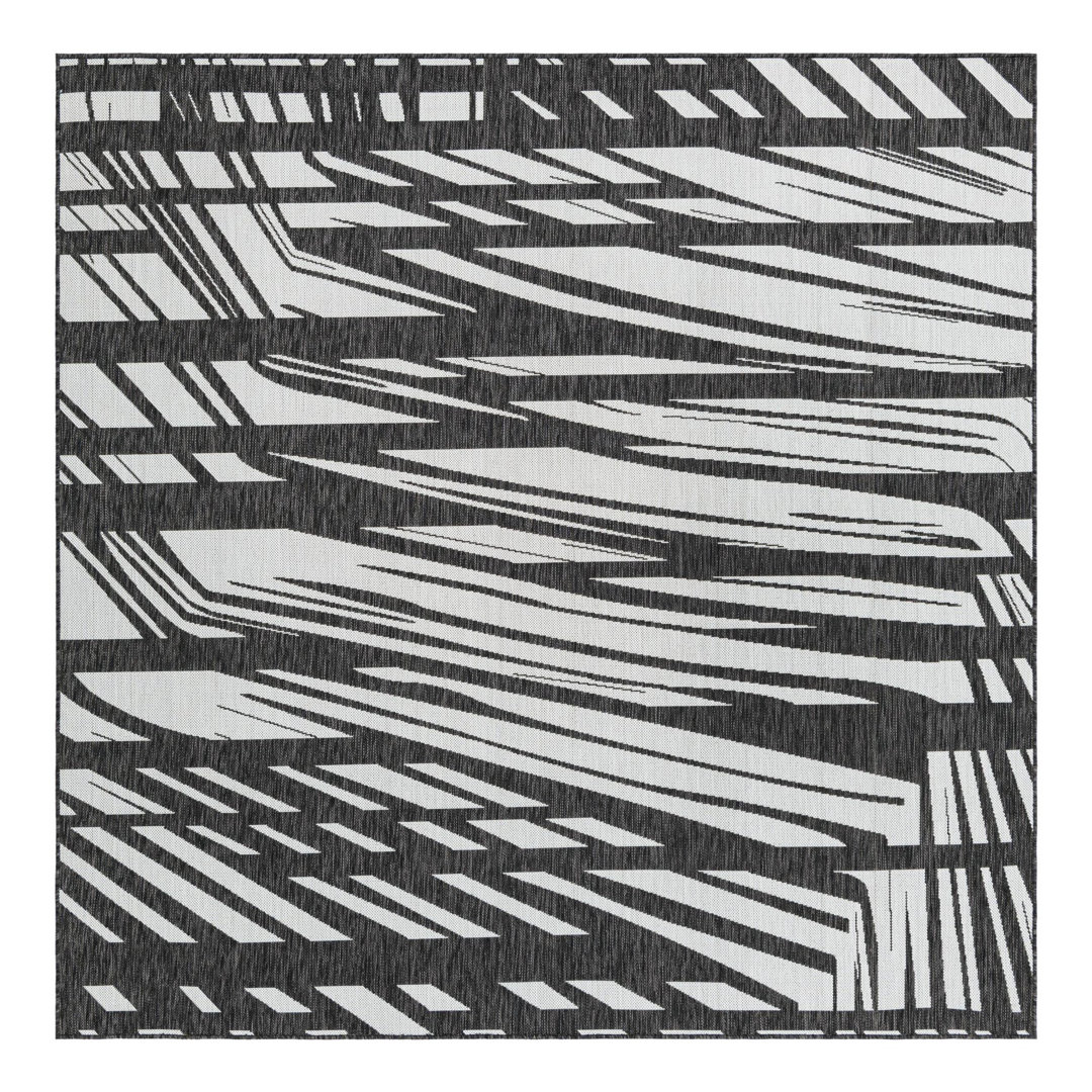 Abstract Indoor / Outdoor Rug Unique Loom Rug 