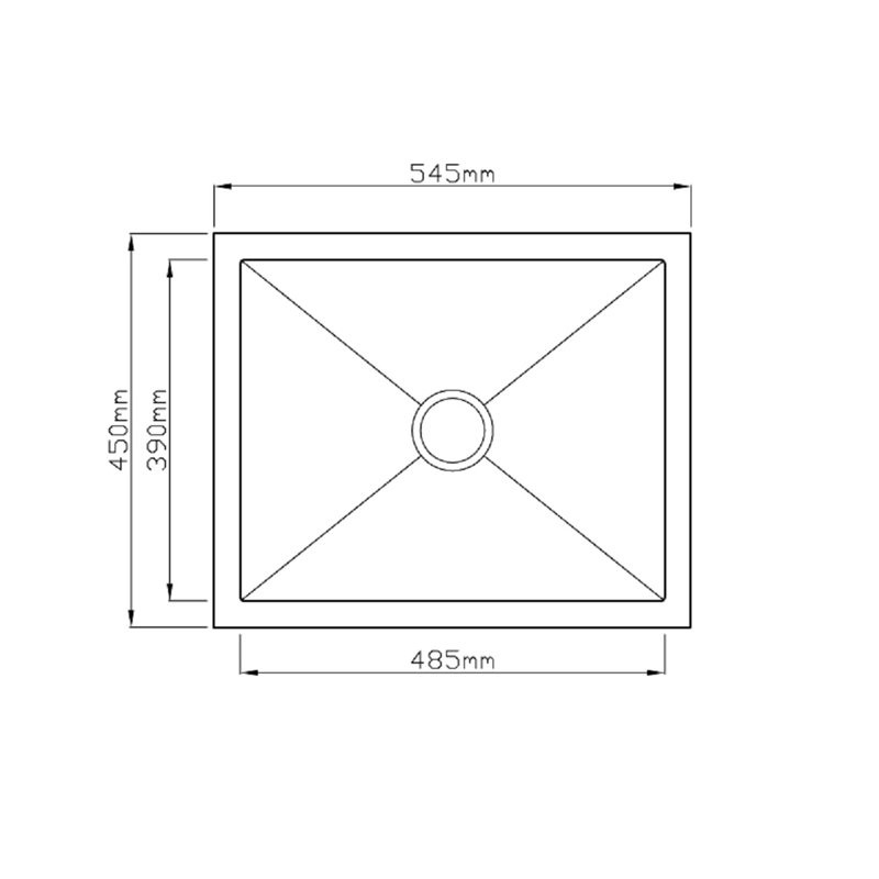 Naylor Single Bowl Undermount Kitchen Sink, Black Matte