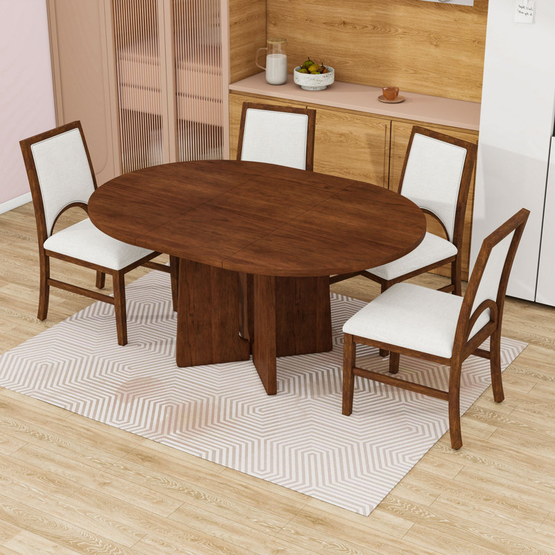 Ensemble de table de salle à manger 5 pièces, Brown