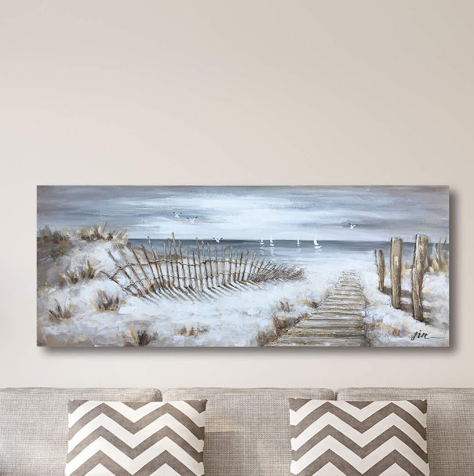 « the allée », reproduction de peinture à l’huile sur toile tendue