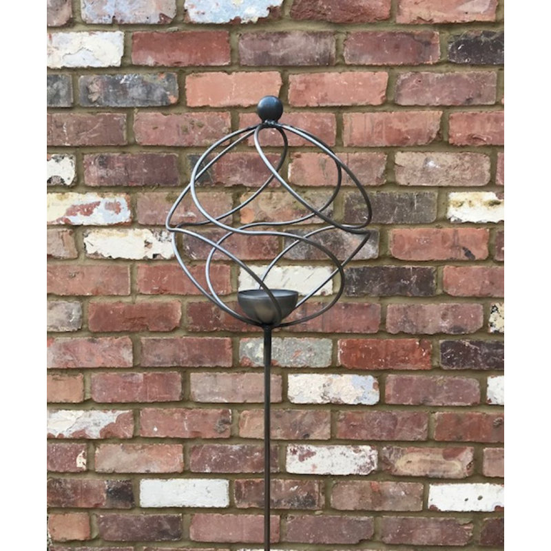 Awena Metal Pole Decorative Bird Feeder