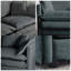Canapé modulaire en chenille en U avec repose-pieds double Chenillaire - canapé modulaire confortable à 4 places, siège profond réversible avec tissu de qualité supérieure et configuration de salon flexible-1165249446