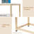 47" Narrow Console Table,Marble Sofa Table TV Entryway Table with Storage Shelf,Buffet Table