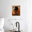 Impression sur toile florale, femme noire-75910481