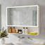 LED bathroom medicine cabinet, single-colour warm light