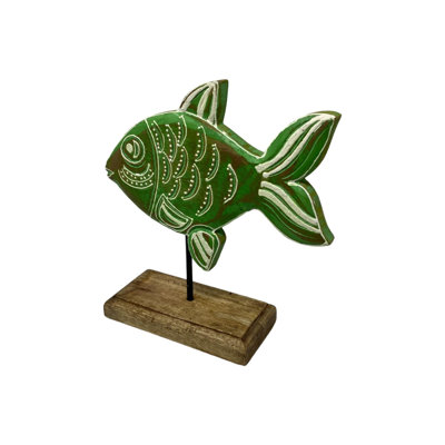 Larry LimeFish on Stand - Lime Henna