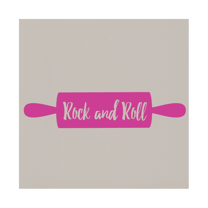 Adhésif décoratif Rock and Roll Rolling Pin, Rose vif