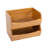 Bamboo Stackable Bin Organizer
