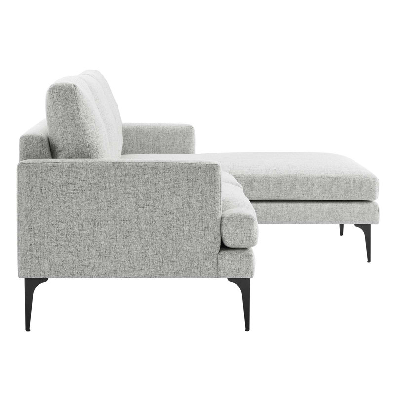 Canapé modulaire Evermore par Modway, Gris clair