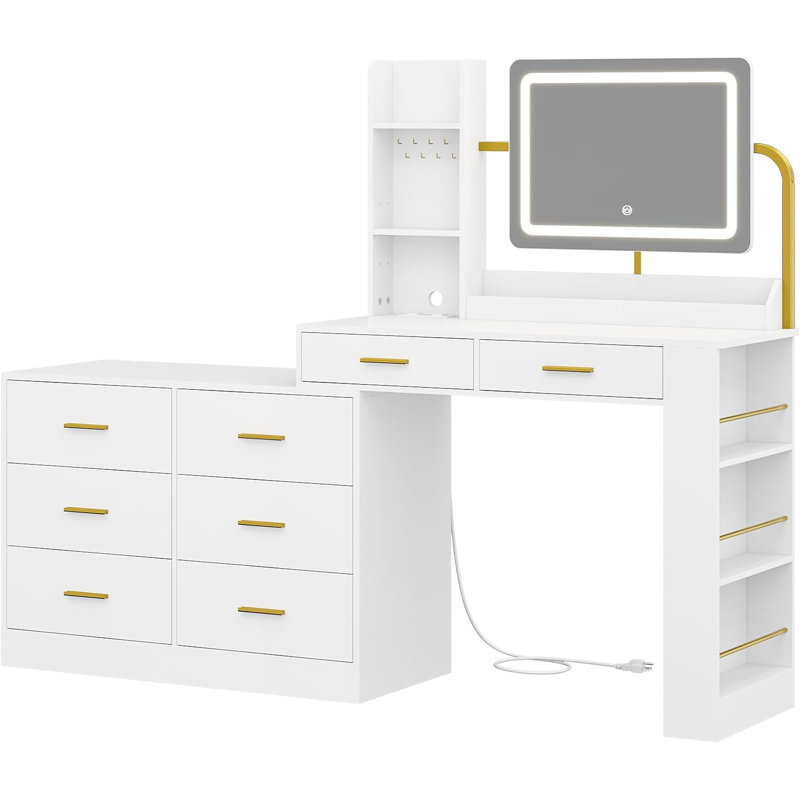 Bartol Vanity, White