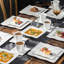 30-Piece White Porcelain China Dinnerware Set, Service For 6