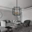 Lustre rectangulaire à 4 lumières-37315522
