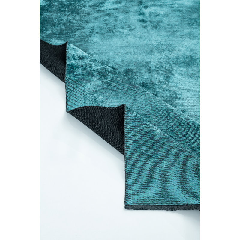 Rapture Abstract Turquoise Area Rug, Rectangle 7'10" x 11'2"