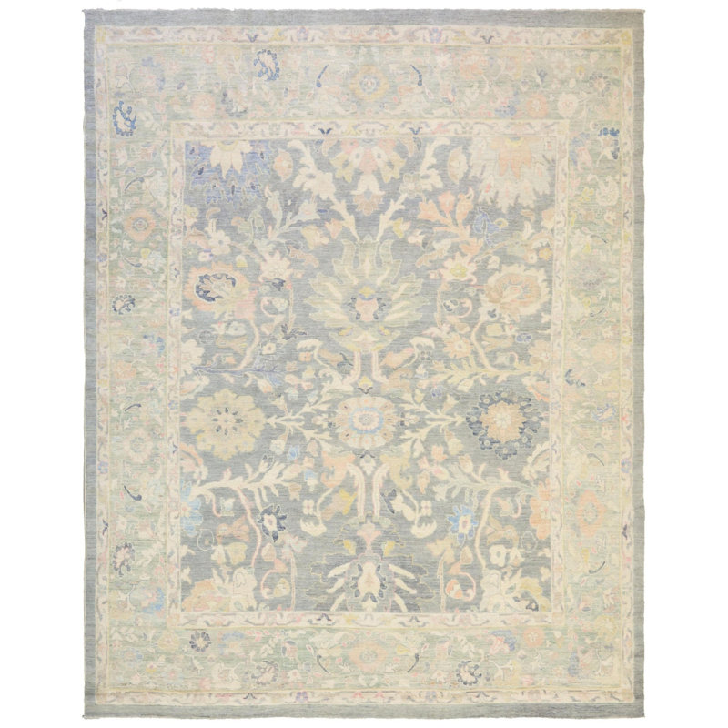 New Afghani Sultanabad Wool On Cotton 11Ft6inx14ft5in