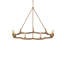 Savoie 9 - Light Wrought Iron/Rattan Chandelier by Suzanne Dui