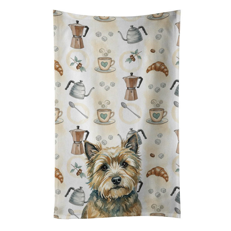 Serviette de cuisine Coffee Bar, Cairn terrier